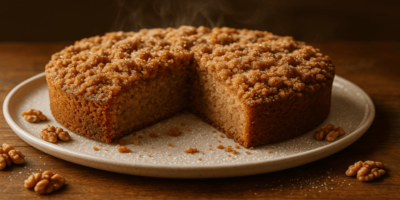 Pastís de Nous amb Streusel