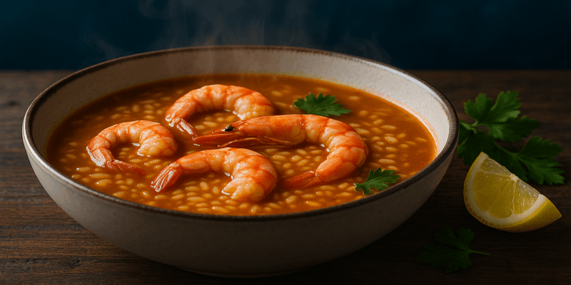 ARRÓS CALDÓS DE GAMBES adaptació FORKI Carme Ruscalleda restaurant Sant Pau