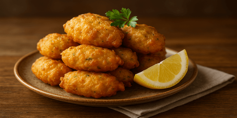 Header image for Bunyols de Bacallà - Crispells - Forki