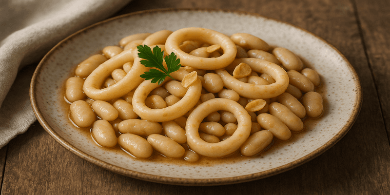 Header image for Calamar amb Mongetes Seques Forki