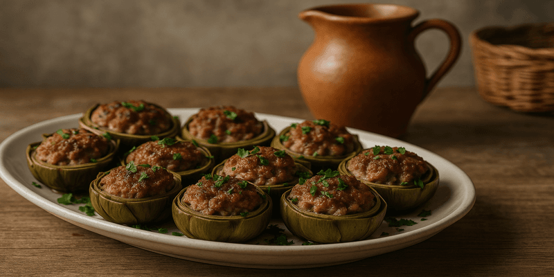 Header image for Carxofes Farcides de Carn Picada