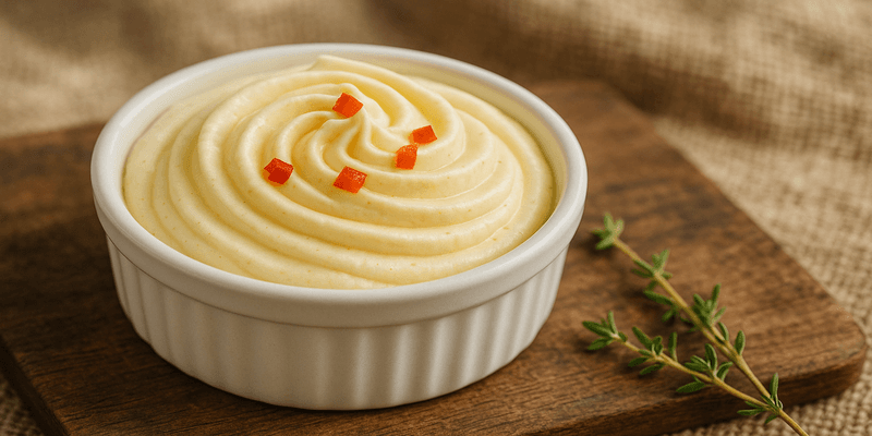 Header image for MOUSSE de formatge REBLOCHON amb pebrot vermell