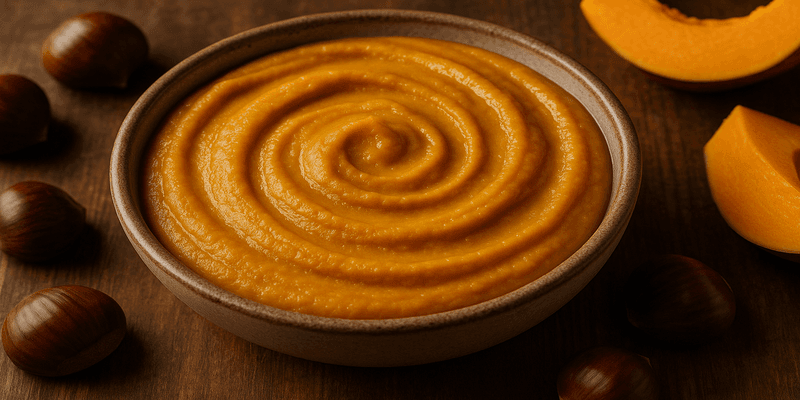 Header image for Puré de Castanyes i Carbassa_______ - Estil Forki