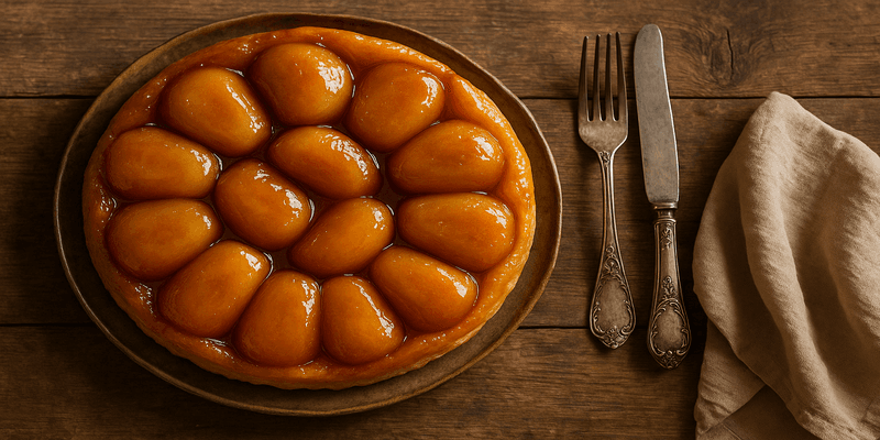 Header image for TARTA TATIN DE POMA sense massa de pasta (restaurant Roig Rubí)